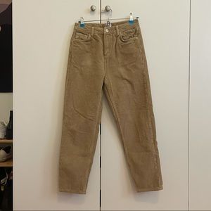 BDG Beige Mom Corduroy Pants